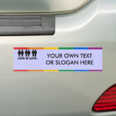 LOVE IS VERLIES BUMPERSTICKER (Op auto)