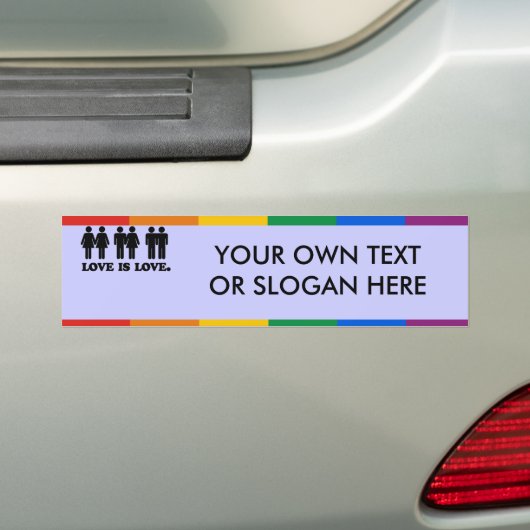 LOVE IS VERLIES BUMPERSTICKER (Op auto)