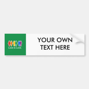 LOVE IS VERLIES GROTER BUMPERSTICKER