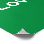 LOVE IS VERLIES GROTER POSTER (Hoek)