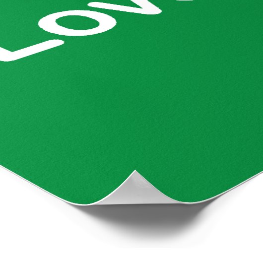 LOVE IS VERLIES GROTER POSTER (Hoek)