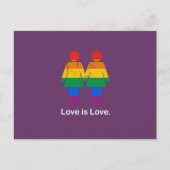 LOVE IS VERLIES LESBIAANSE KOPEL -.png Briefkaart (Voorkant)