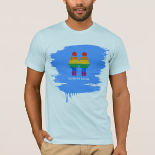 LOVE IS VERLIES LESBIAANSE KOPEL -.png T-shirt