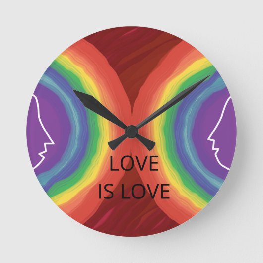 LOVE IS VERLIES RONDE KLOK (Voorkant)