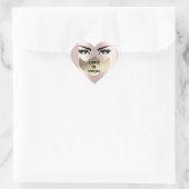 Love Is Viral Coronavirus Hearth Roos Gezichtsmask Hart Sticker (Tas)