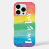 Love is Waterverf Pride Colors Case-Mate iPhone Case (Achterkant)