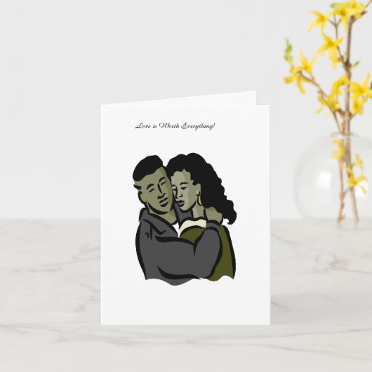 Love Is Worth Everything/Relationship Card Kaart (Gele Bloem)
