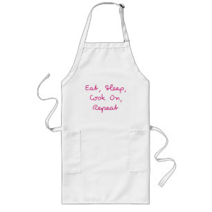 Love Island Eat Sleep Cook On Repeping Apron Lang Schort
