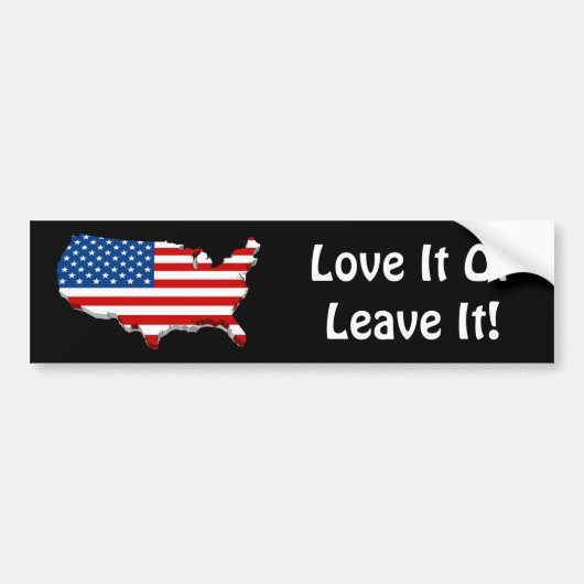 Love It America Bumpersticker (Voorkant)