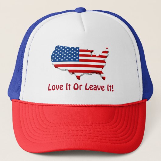 Love It America Trucker Hat Pet (Voorkant)