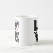 Love Italiaanse greyhound Black Typography Silhoue Koffiemok (Center)