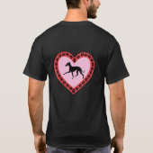 Love Italiaanse Greyhounds T-shirt (Achterkant)
