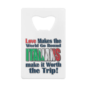Love-Italians Creditkaart Flessenopener