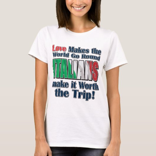 Love-Italians T-shirt (Voorkant)