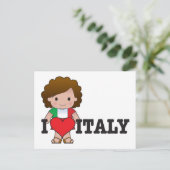 Love Italië Briefkaart (Staand voorkant)