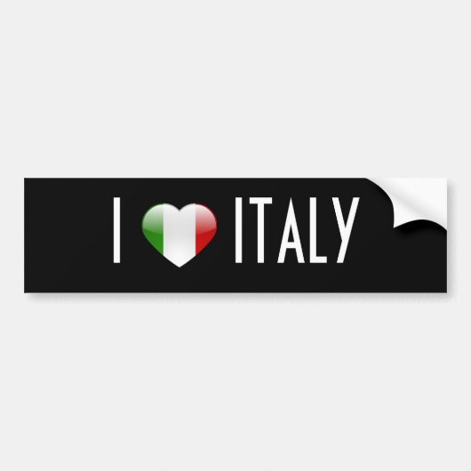 Love Italië Bumpersticker (Voorkant)