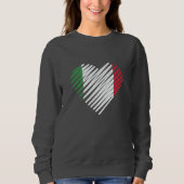 Love Italy Heart Italia Shirt Italiaans Roots (Voorkant)