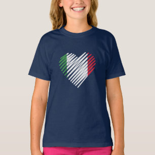 Love Italy Heart Italia Shirt Italiaans Roots