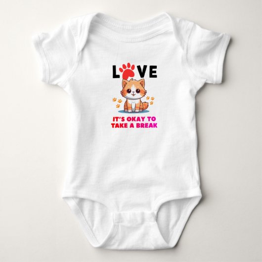 love it's okay to take a break romper (Voorkant)
