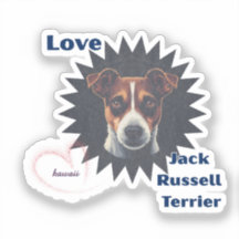 Love Jack Russell Terrier ビンテージ風♡