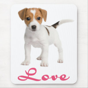 Love Jack Russell Terrier Puppy Dog Mousepad Muismat