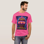Love Jackpot Slot Machine Mannen Tshirt (Voorkant volledig)