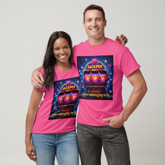 Love Jackpot Slot Machine Mannen Tshirt (Unisex)