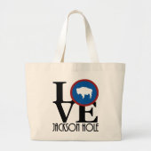 LOVE Jackson Hole Grote Tote Bag (Voorkant)