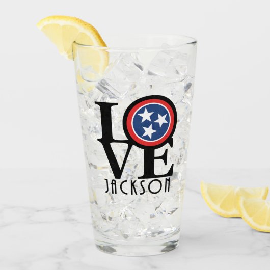 LOVE Jackson Tennessee Glas (Voorkant ijs)
