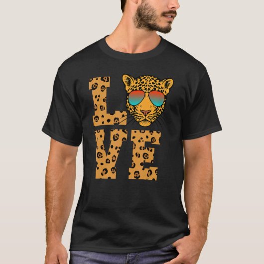 Love Jaguars Sunglazen T-shirt (Voorkant)