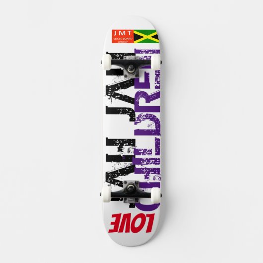 LOVE JAH JAH KINDEREN Skateboard (Voorkant)