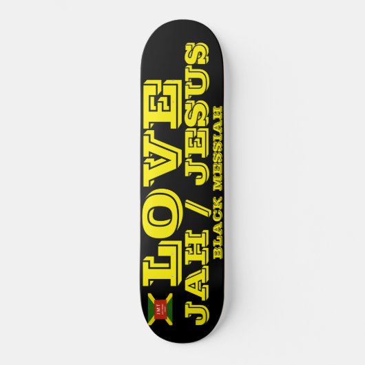 LOVE JAH/JESUS Skateboard (Voorkant)