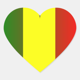 LOVE JAH RASTA HART STICKER