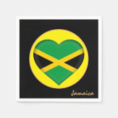Love Jamaica & Jamaican Flag party mode /Hart Servet (Voorkant)