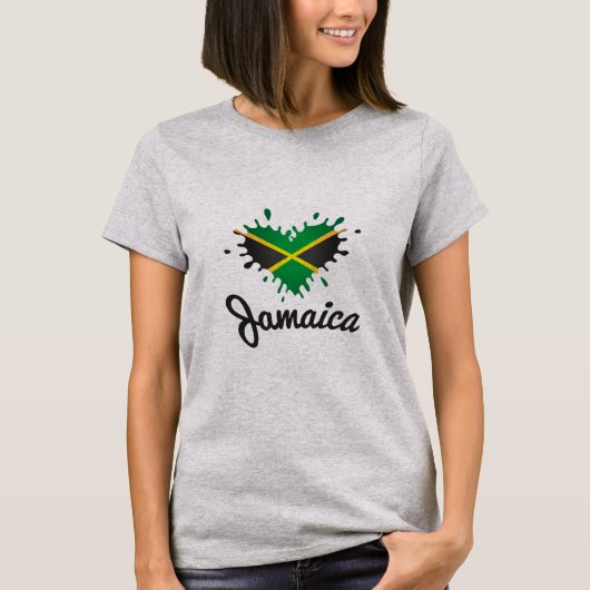 Love Jamaica - Proud Jamaicans - Girls Shirt (Voorkant)