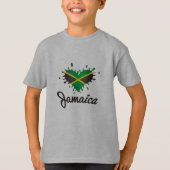 Love Jamaica - Proud Jamaicans - Kids Shirt (Voorkant)