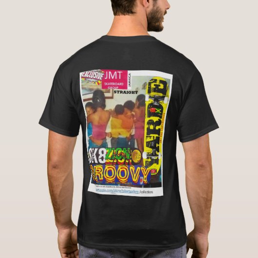 LOVE JAMAICAN STYLE Basic Donker T-shirt (Achterkant)