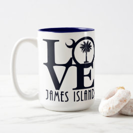 LOVE James Island 15oz Tweekleurige Koffiemok