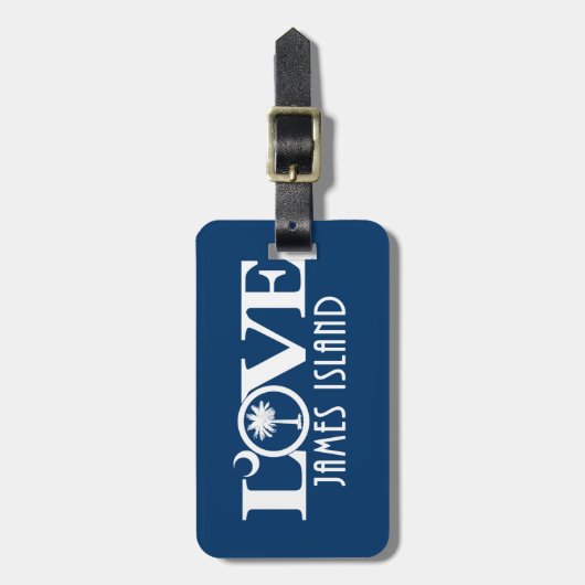 LOVE James Island Bagagelabel (Voorkant verticaal)