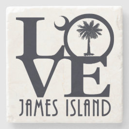LOVE James Island Stenen Onderzetter