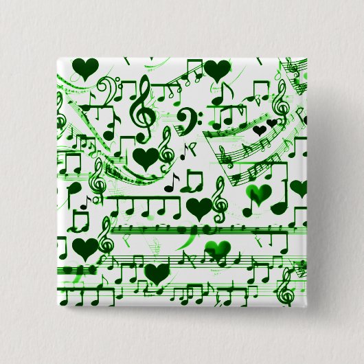 Love Jams_ Vierkante Button 5,1 Cm (Voorkant)