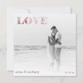 *~* LOVE Japanse Zijde + RSVP - QR AR27 Wedding Kaart