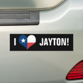 LOVE JAYTON BUMPERSTICKER (Op auto)
