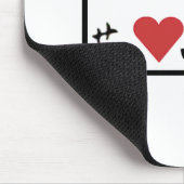 Love JDM License Bord Mousepad Muismat (Hoek)