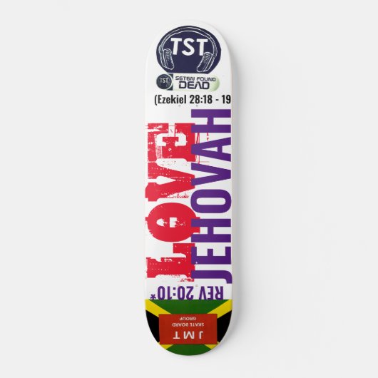 LOVE JEHOVAH Skateboard (Voorkant)