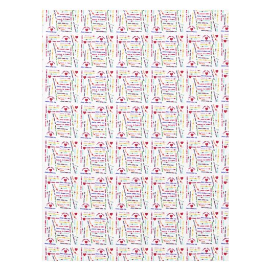 Love Jesus Tafelkleed (Voorkant)