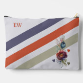 Love jezelf vandaag toevoegen initialen bloemencos etui (Achterkant)