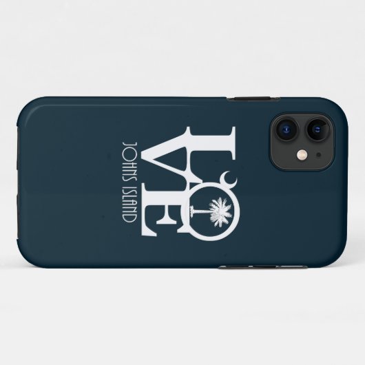 LOVE Johns Island, South Carolina Case-Mate iPhone Case (Achterkant (horizontaal))