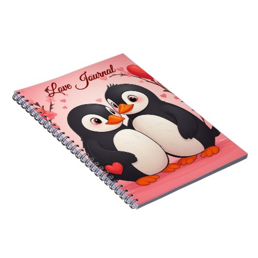 Love Journal - Penguin Love Notebook Notitieboek (Rechterzijde)