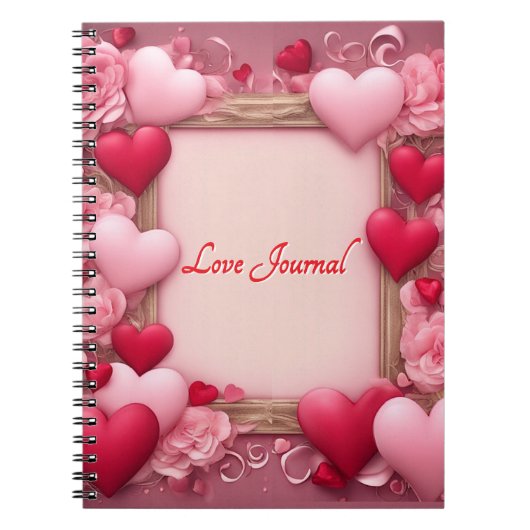 Love Journal Valentijns's Hearts Notitieboek (Voorkant)